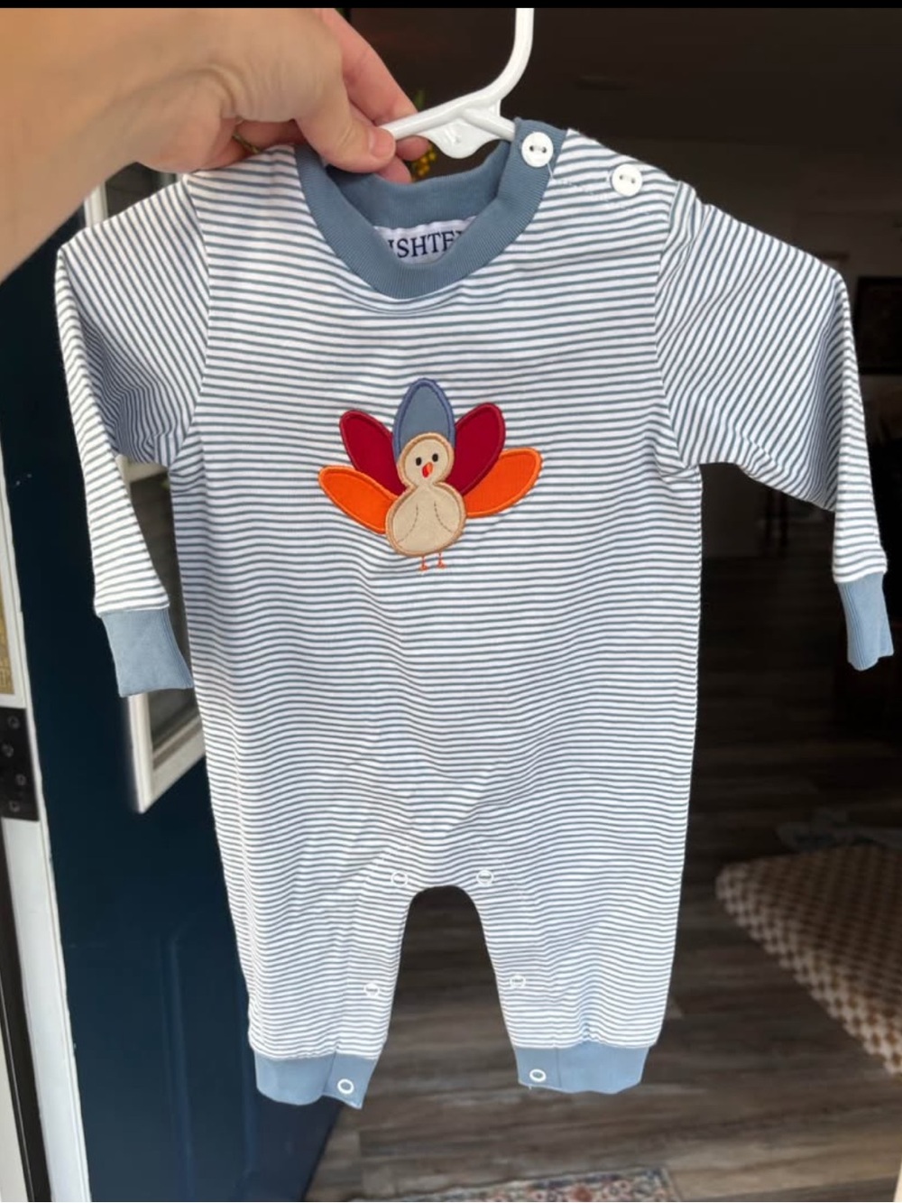 Ishtex thanksgiving baby boy onesie